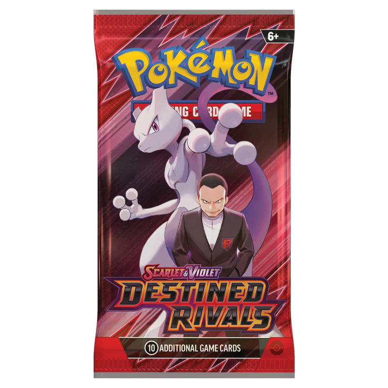 Pokemon TCG, Scarlett & Violet, Destined Rivals, Booster Pack, Mewtwo, Giovanni
