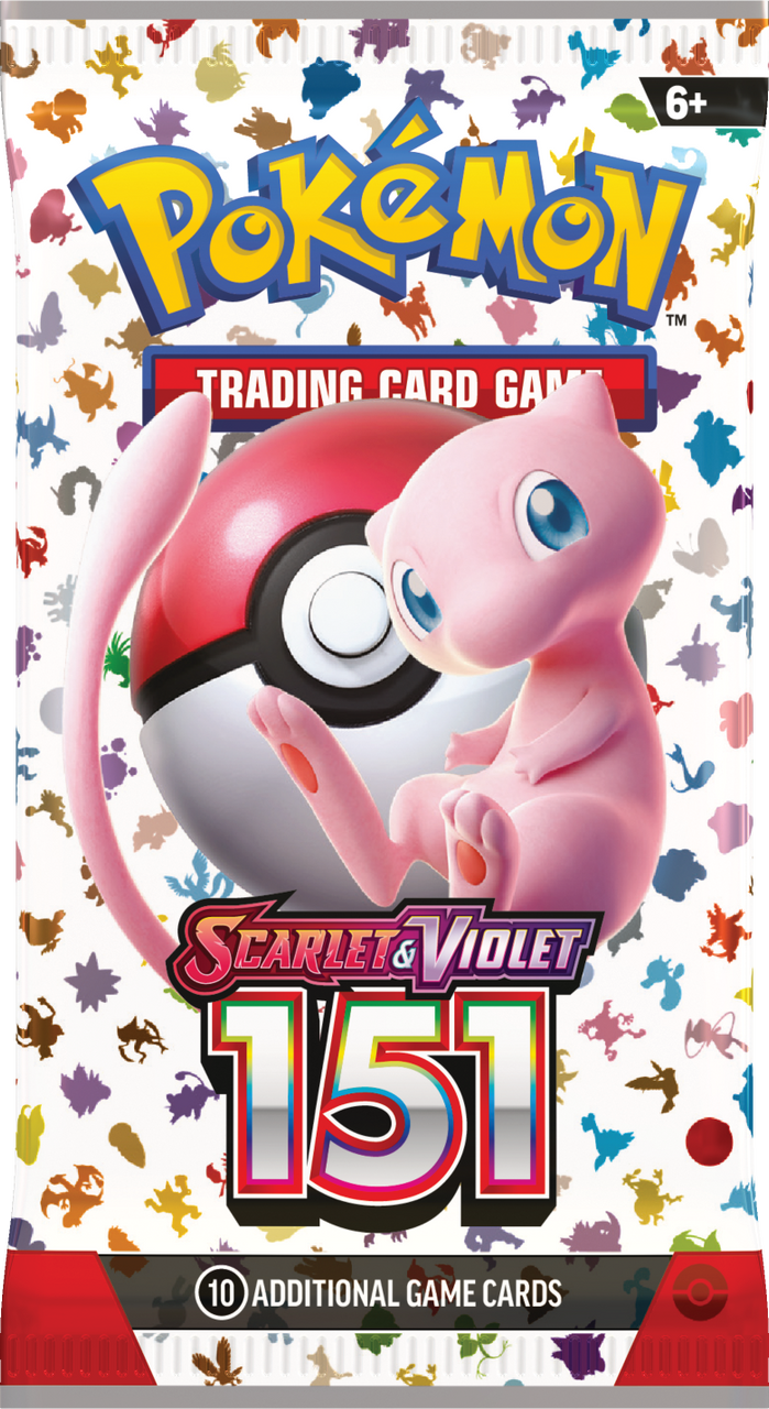 The English Pokémon 151 Booster Pack includes 10 cards per pack, each featuring Pokémon originally discovered in the Kanto region. With this set, enjoy refreshed gameplay mechanics from the Scarlet & Violet expansion alongside classic favourites like Charizard, Pikachu, and Mew. “151” captures nostalgia while bringing excitement to both collectors and players alike.