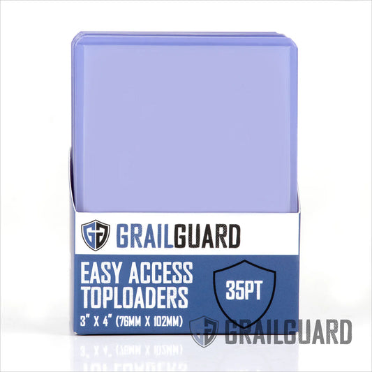 Grail Guard - 35pt Easy Access Toploaders - 3" x 4" (25 pack)