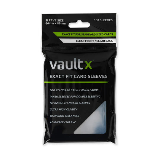 Vault X – Exact Fit Card Sleeves (100 sleeves)
